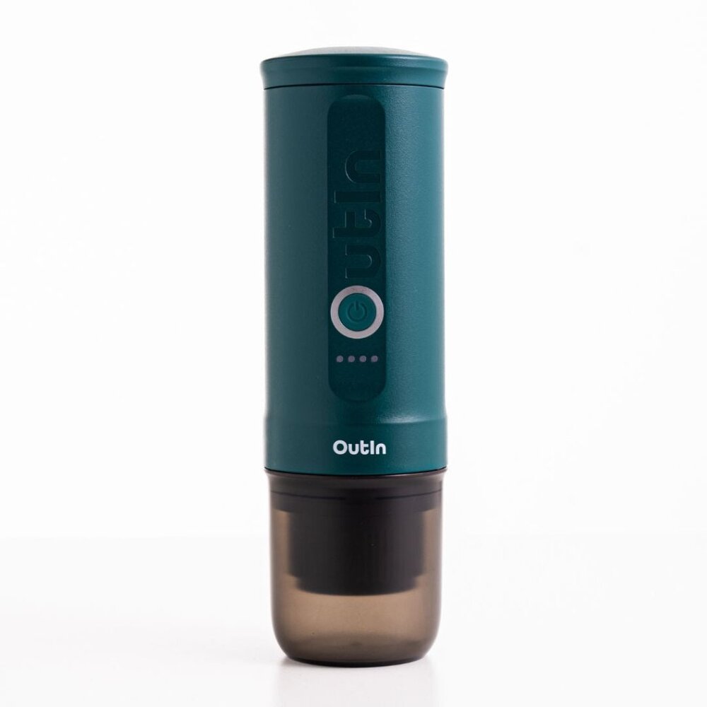 OutIn Nano Portable Espresso Machine in Teal (NIB) Travel Sized